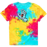 Santa Cruz Screaming Hand Tye Dye Youth Boys Short-Sleeve Shirts-44151367