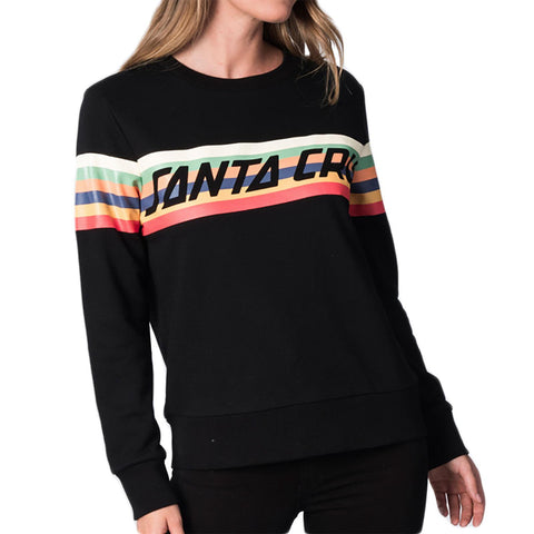 Santa Cruz  Stripe Strip Crew Neck Women's Sweater Sweatshirts-44252021
