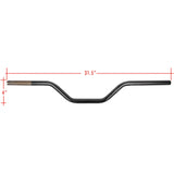 Thrashin Supply 1" Mid Bend Aggressive Harley-Davidson Cruiser Motorcycle Handlebars-