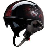 Z1R Vagrant Red Catrina Adult Cruiser Helmets-0103