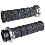 ODI Harley-Davidson 1984+ Cable V-Twin Lock-On Hart-Luck Signature Full-Waffle Hand Grips-206