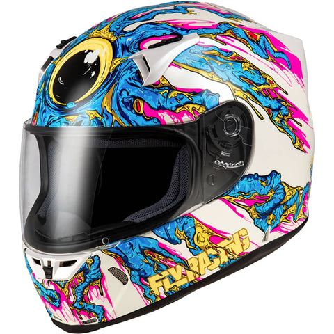 Fly Racing Revolt Space Creep Adult Street Helmets-73-8386