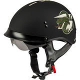 GMAX HH-65 DRK1 W/Peak Visor Adult Cruiser Helmets-72-7222