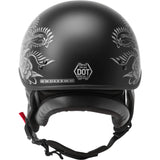 GMAX HH-65 Rose Half Naked Adult Cruiser Helmets-72-5447