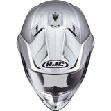 HJC DS-X1 Solid Men's Off-Road Helmets - Silver Top View