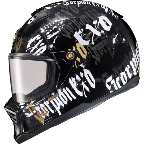 Scorpion EXO HX1 Blackletter Adult Street Helmets-75-1803