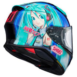 Shoei RF-1400 Hatsune Miku Adult Street Helmets-0101