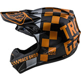 Troy Lee Designs SE4 Polyacrylite Checker MIPS Adult Off-Road Helmets-109044012