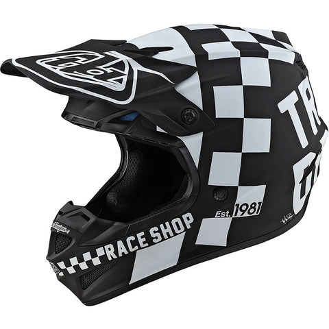 Troy Lee Designs SE4 Polyacrylite Checker MIPS Adult Off-Road Helmets-109044001