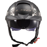 LS2 Rebellion Bones Half Adult Cruiser Helmets-590