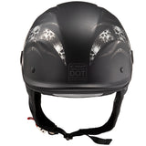 LS2 Rebellion Bones Half Face Adult Cruiser Helmets-590