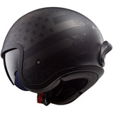 LS2 Spitfire Black Flag Open Face Adult Cruiser Helmets-599