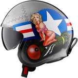 LS2 Spitfire Bomb Rider Open Face Adult Cruiser Helmets-599