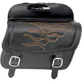 Saddlemen Highwayman Tattoo Slant Flame Adult Saddle Bags-3501