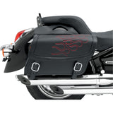 Saddlemen Highwayman Tattoo Slant Flame Adult Saddle Bags-3501