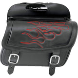 Saddlemen Highwayman Tattoo Slant Flame Adult Saddle Bags-3501