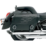 Saddlemen Highwayman Tattoo Slant Flame Adult Saddle Bags-