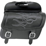 Saddlemen Highwayman Tattoo Slant Flame Adult Saddle Bags-3501