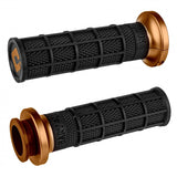 ODI V-twin Lock-on Hart-luck Signature Full-waffle Street Hand Grips-206