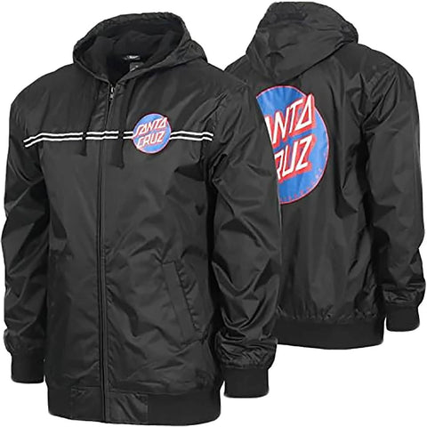 Santa Cruz Dot Hooded Windbreaker Youth Boys Jackets-44641920