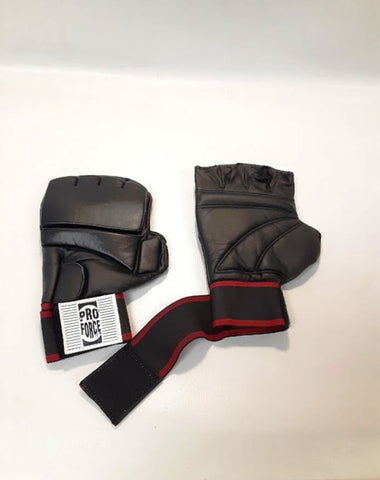 ProForce Weighted Gel Wrist Wrap Grappling Gloves Black Large