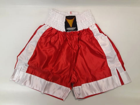 ProForce Satin Boxing Trunks Red/White