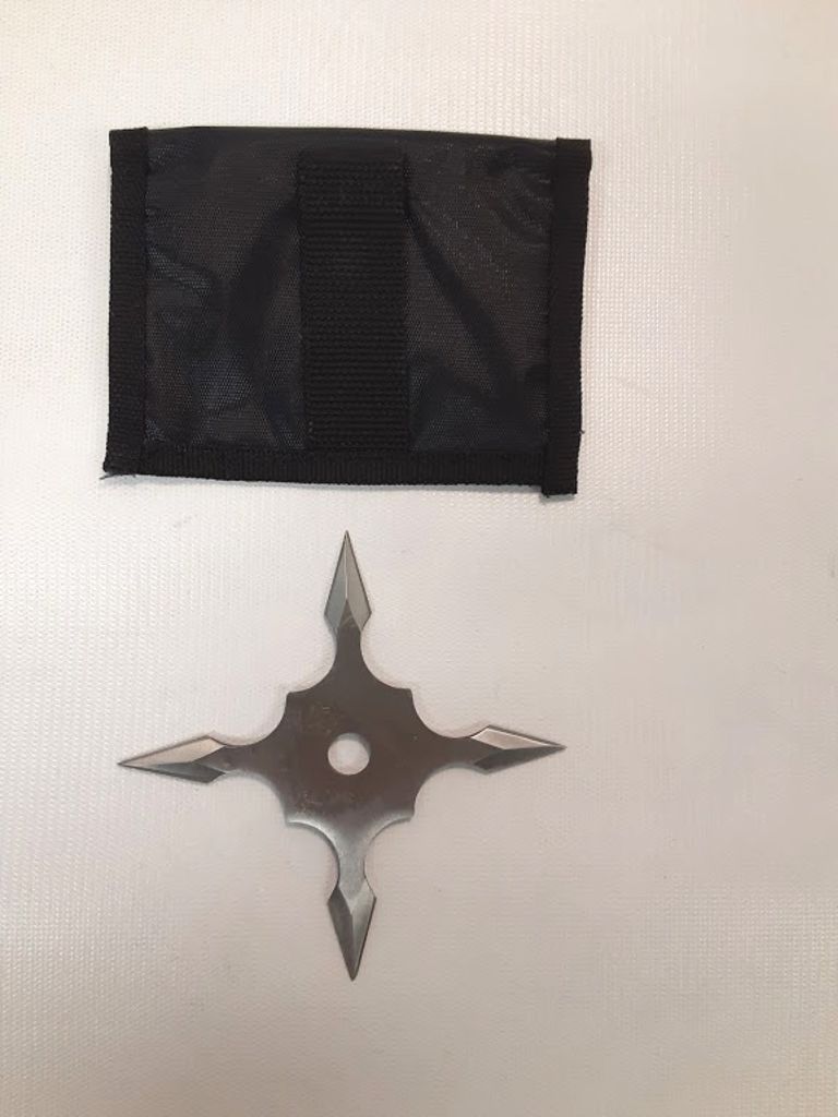 Kohga Ninja Star 4 Point Silver 4 1/2