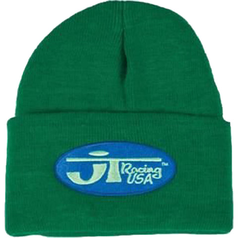 JT Racing Oval Logo Men's Beanie Hats-JT06001110