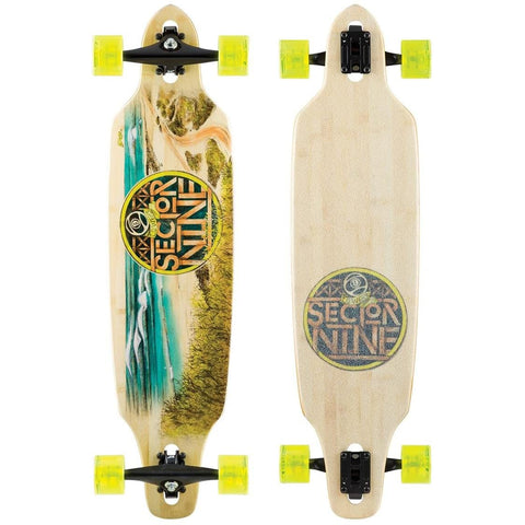 Sector 9 Mini Lookout Bamboo Drop Through Complete Longboards-BBS165C