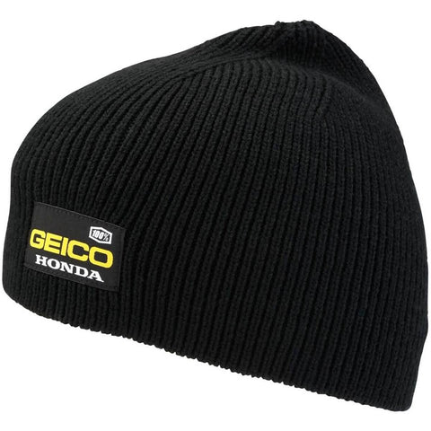 100% Geico Honda Pit Men's Beanie Hats-2501-2652
