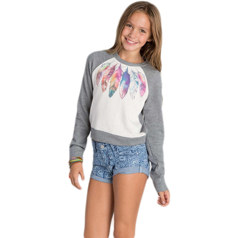 Billabong Pokerface Youth Girls Sweater Sweatshirts-G601GPOK