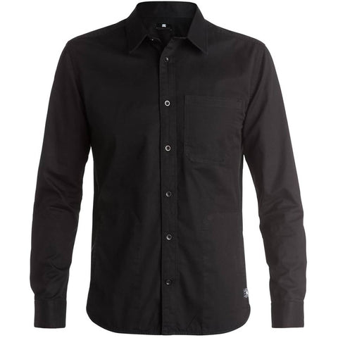 DC SPT Men's Button Up Long-Sleeve Shirts - Black
