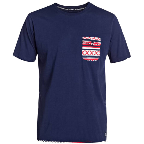 DC Jacqs 2 Knit Men's Short-Sleeve Shirts - Indigo Jacquard