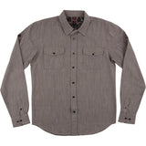 Independent Struggle Men's Button Up Long-Sleeve Shirts - Dark Grey Chambray
