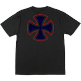 Independent Label Cross Regular Men's Short-Sleeve Shirts - Black