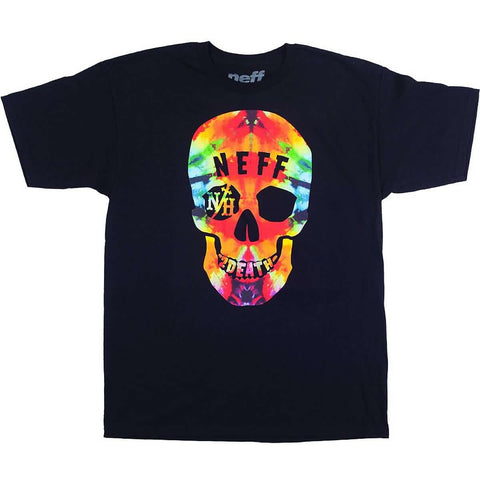 Neff Tie Dye Death Men's Short-Sleeve Shirts - Black