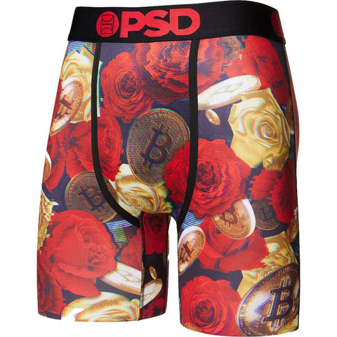 PSD Bitcoin Roses Boxer Men's Bottom Underwear421180076