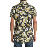 Quiksilver Drop Out Men's Button Up Short-Sleeve Shirts - Anthracite