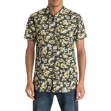 Quiksilver Drop Out Men's Button Up Short-Sleeve Shirts - Anthracite