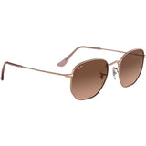 Ray-Ban Hexagonal Flat Lenses Adult Aviator Sunglasses-