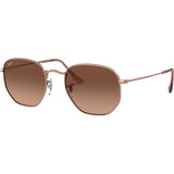 Ray-Ban Hexagonal Flat Lenses Adult Aviator Sunglasses-0RB3548N