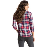 Roxy Plaid On You Women's Button Up Long-Sleeve Shirts-ERJWT03108
