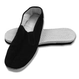 Kung Fu Shoes White Cotton Sole Black
