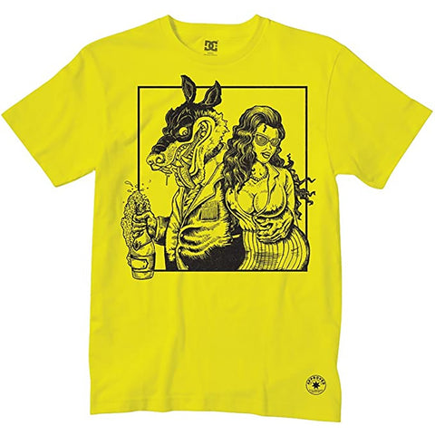 DC Lady Killer Men's Short-Sleeve Shirts - Flourescent Yellow