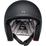 Biltwell Bonanza Flat Adult Cruiser Helmets-BH-BLK-FL-DOT