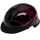 LS2 Rebellion Wheels & Wings Half Face Adult Cruiser Helmets-590