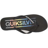 Quiksilver Molokai Wordmark Men's Sandal Footwear - Black/Red/Blue