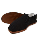 Kung Fu Shoes Brown Plastic Soles